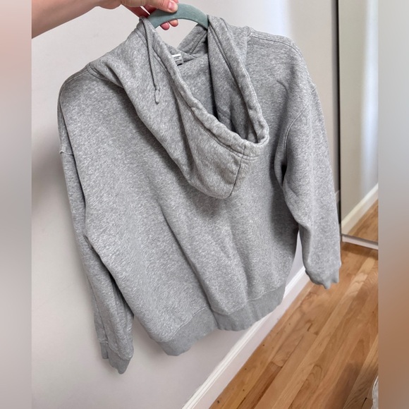 Nike Collection Fleece Oversized Hoodie In Gray Heather XS Size - Picture 2 of 8